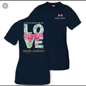 navy blue simply southern shirt